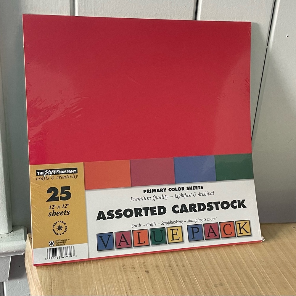 $10 SALE The Paper Company Assorted Cardstock Value Pack NWT Scrapbooking Crafts
